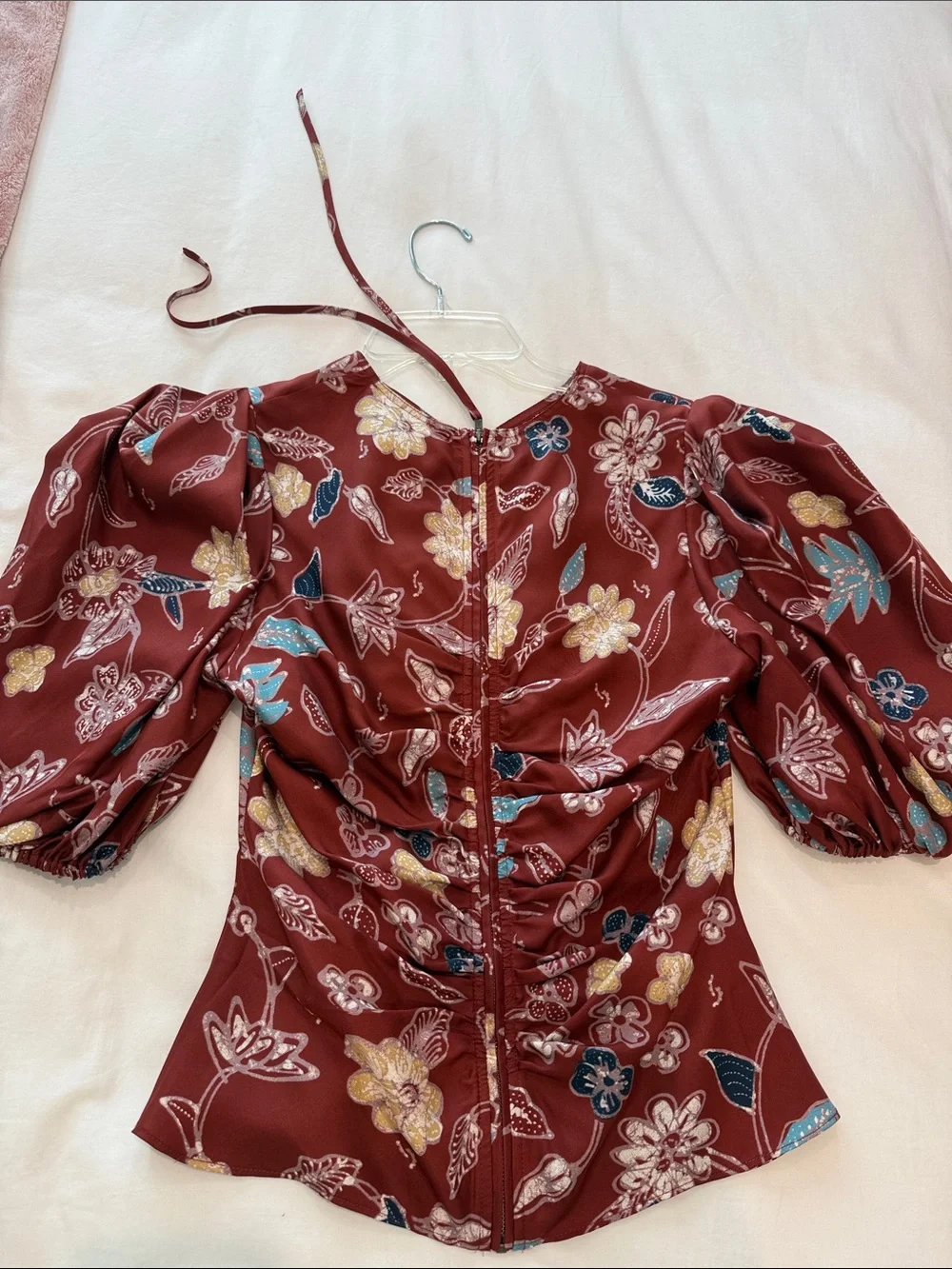 Ulla Johnson silk puff sleeve top